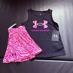 NWT Under Armour Athletic Skort Set Girls Size 5